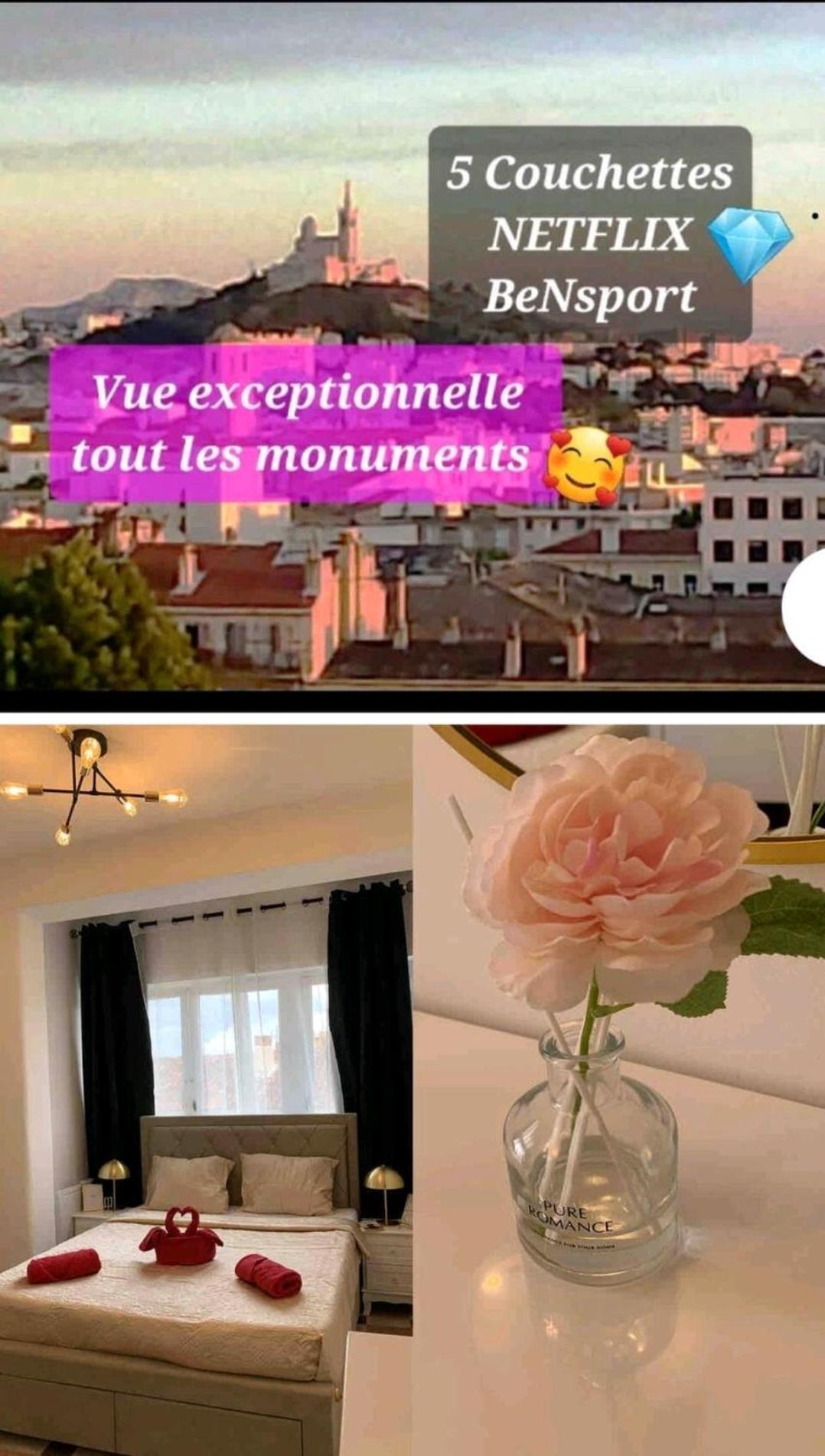 Sublime 2 Pieces Vue Incroyable Mer Et Tout Les Monuments De Марсилия Екстериор снимка